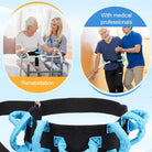 Gait Belt Transfer Belts with Handles for Lifting Seniors, Safety Gate Belt with Metal Buckle Nursing Safety Patient Assist for Elderly, Disabled, Physical Therapy, Caregivers（Blue） - view 4 of 6