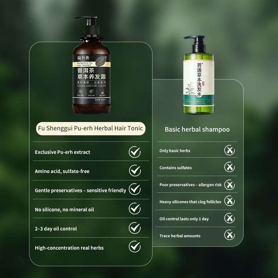Fu Shenggui Herbal Hair Care Serum - 500ml Anti-Dandruff & Hair Darkening Shampoo - view 3 of 5