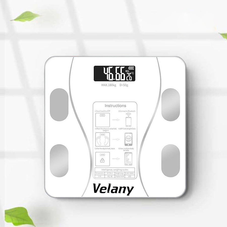 Velany Smart Body Fat Scale with USB Charging - Digital Bathroom Scale for BMI, Muscle & Weight Tracking - view 2 of 5