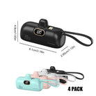 Portable Power Bank (5000mAh) — Supports PD Fast Charging, Compact Direct-Plug Design, with LED Display; Compatible with iOS and Android Phones, Includes Type-C Plug and Charging Cable (4-Pack) - view 5 of 5