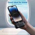 Portable Power Bank (5000mAh) — Supports PD Fast Charging, Compact Direct-Plug Design, with LED Display; Compatible with iOS and Android Phones, Includes Type-C Plug and Charging Cable (1-Pack) — Black - view 5 of 8