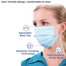 Velany Premium 3-Layer Disposable Face Masks | Comfortable All-Day Wear | Effective Filtration for Dust, Pollen & Droplets | Ideal for Daily Use & Travel - view 1 of 7