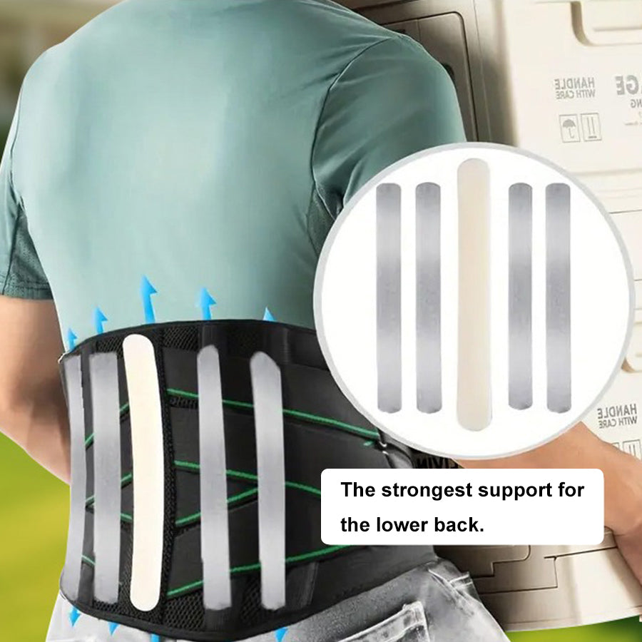 Velany Lower Back Brace | Adjustable Lumbar Support Belt with 5 Stays for Men & Women | Breathable Waist Trainer for Sciatica, Herniated Disc & Back Pain Relief - view 6 of 9