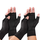 Velany Copper Compression Fingerless Gloves for Arthritis, Carpal Tunnel & Workout – Breathable Support for Typing, Cycling & Daily Use - view 2 of 7
