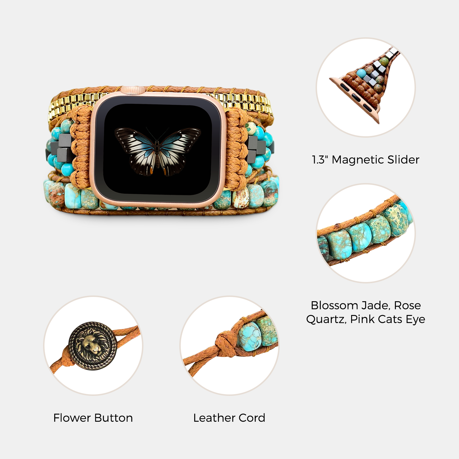 Tiger’s Eye Watch Bands – Compatible with Apple Watch - view 8 of 9
