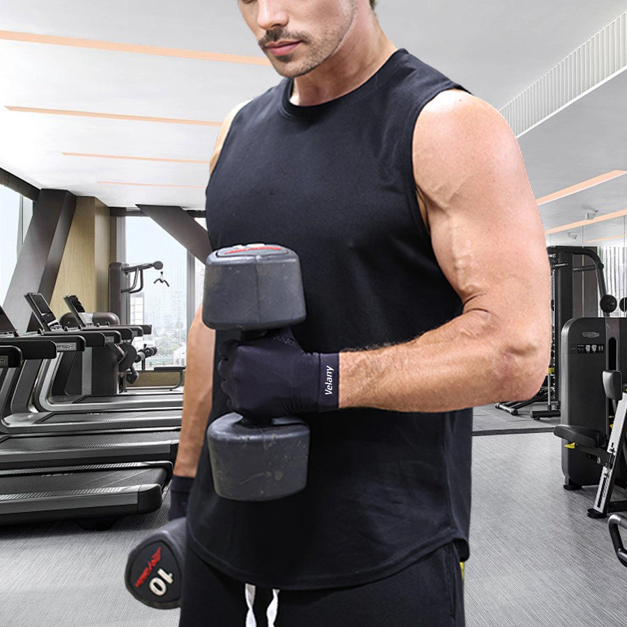 Velany Copper Compression Fingerless Gloves for Arthritis, Carpal Tunnel & Workout – Breathable Support for Typing, Cycling & Daily Use - view 3 of 7