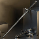 Premium stainless steel hiking pole with ergonomic grip - Gold Edition trekking pole for rugged terrain and outdoor adventures
