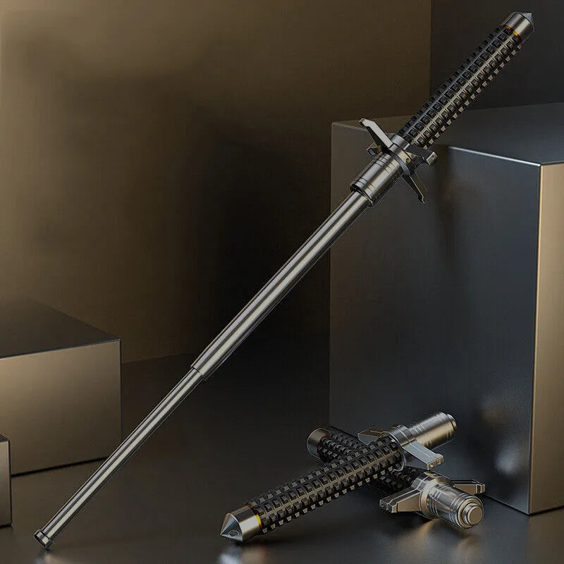 Premium stainless steel hiking pole with ergonomic grip - Gold Edition trekking pole for rugged terrain and outdoor adventures
