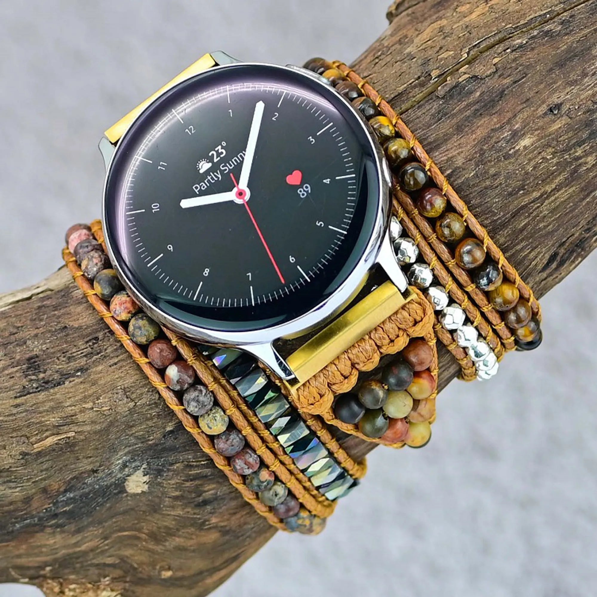 3-layer-tigers-eye-gemstone-watch-band - handmade-tigers-eye-crystal-smartwatch-band - natural-tigers-eye-watch-strap-for-women - adjustable-tigers-eye-bracelet-watch-band - elegant-tigers-eye-watch-band-for-apple-watch - boho-tigers-eye-stone-smartwatch-band - close-up-tigers-eye-watch-band - natural-tigers-eye-bracelet-watch-band-on-wrist - handmade-tigers-eye-energy-watch-band - tigers-eye-gemstone-smartwatch-band