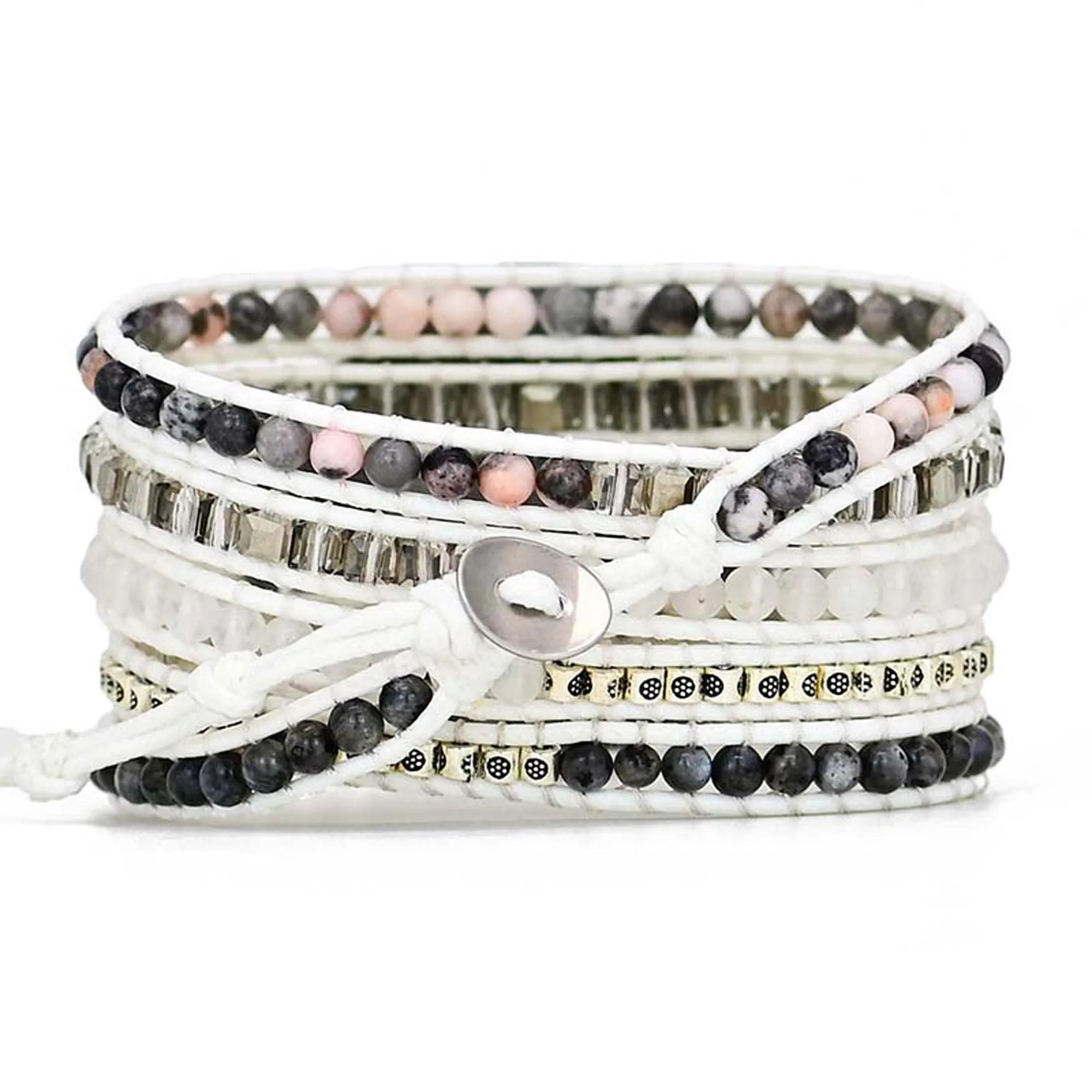 boho-white-labradorite-gemstone-watch-band - handmade-white-labradorite-apple-watch-strap - natural-white-labradorite-smartwatch-band - adjustable-white-labradorite-bracelet-strap - elegant-white-labradorite-watch-band-for-women - white-labradorite-beaded-smartwatch-strap - close-up-white-labradorite-crystal-watch-band - natural-labradorite-stone-watch-band - white-labradorite-watch-band-on-wrist-in-sunlight - white-labradorite-energy-watch-band