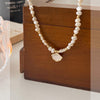 Cultured Baroque Pearl Drop Necklace in 18kt Gold Over Sterling
