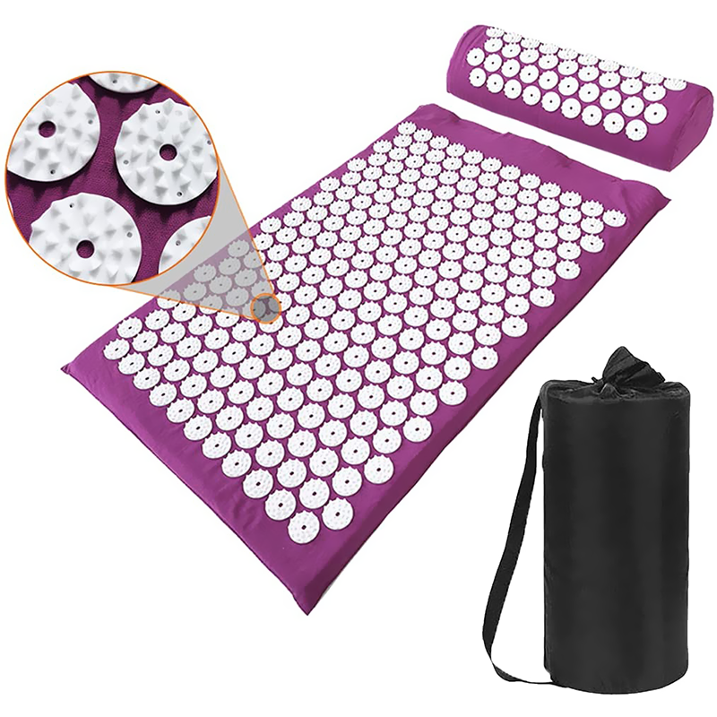 Acupressure Mat and Pillow Set with Bag,For Back Pain Relief & Neck Pain Relief & Muscle Relaxation,Natural Sleeping Aid. Best Relaxation Gift - view 8 of 10