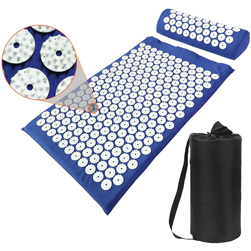 Acupressure Mat and Pillow Set with Bag,For Back Pain Relief & Neck Pain Relief & Muscle Relaxation,Natural Sleeping Aid. Best Relaxation Gift - view 9 of 10