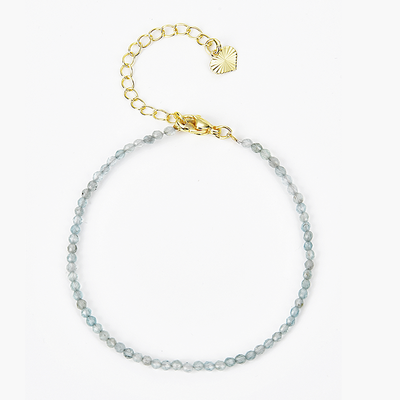 Sky Blue Topaz Bracelet | Women's Beaded Bracelet | Velany Store