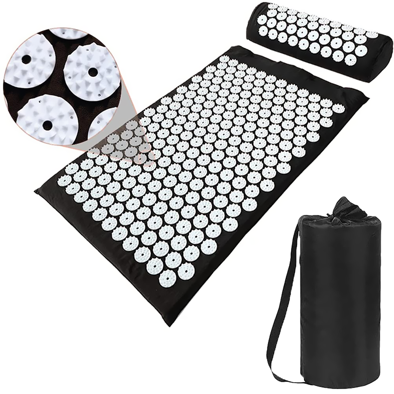 Acupressure Mat and Pillow Set with Bag,For Back Pain Relief & Neck Pain Relief & Muscle Relaxation,Natural Sleeping Aid. Best Relaxation Gift - view 1 of 10