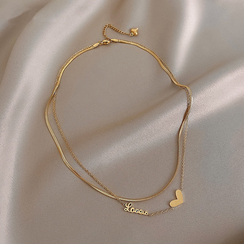 Heart-Shaped Necklace | Gold Heart Necklace | Velany Store