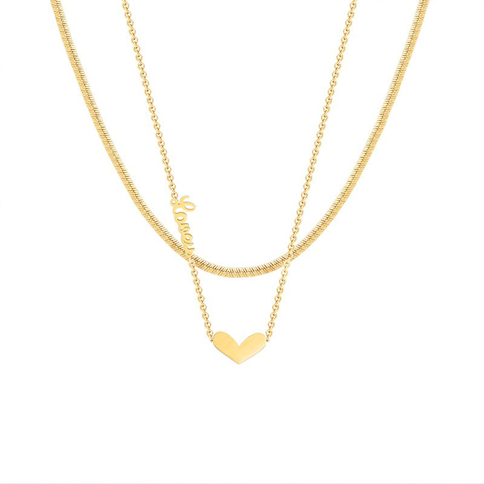 Heart-Shaped Necklace | Gold Heart Necklace | Velany Store