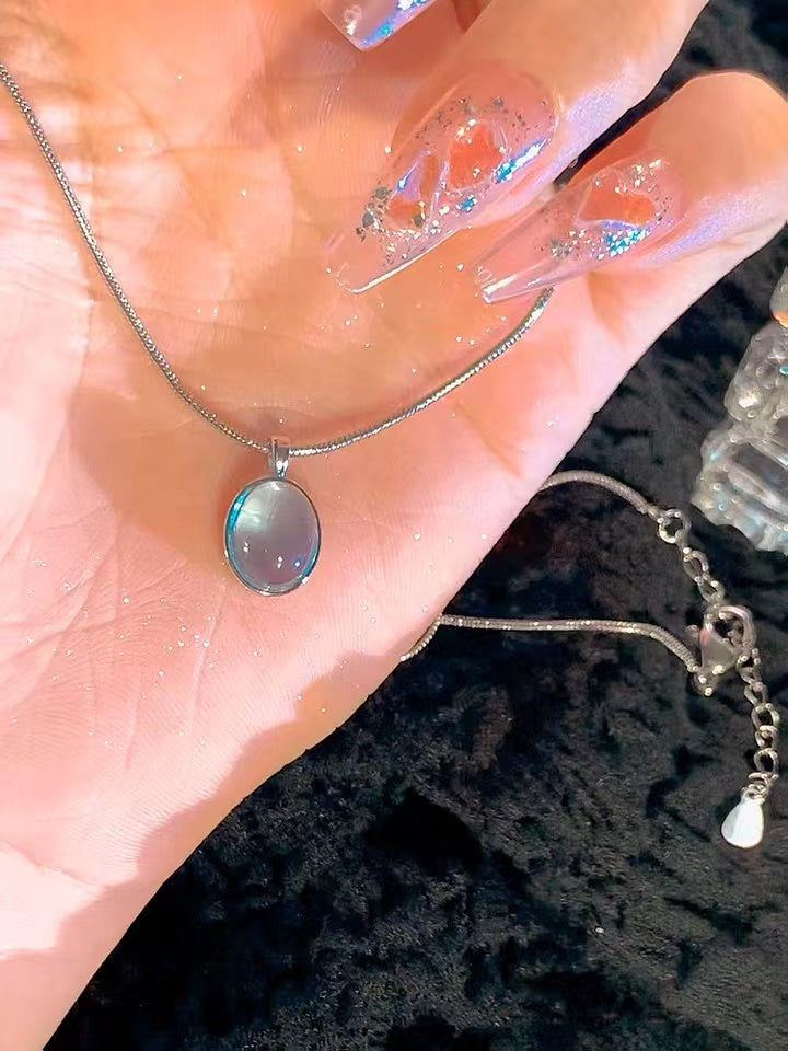 Sky Blue Topaz Pendant | Natural Aquamarine Pendant | Velany Store