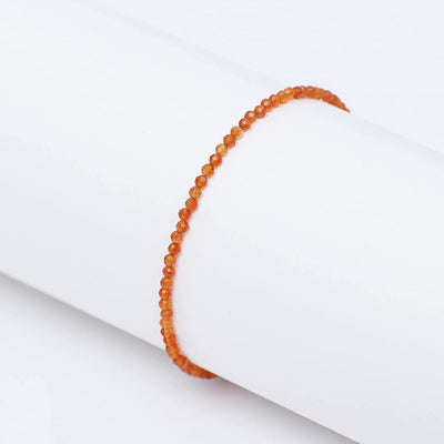 Women's Garnet Bracelet | Orange Garnet Bracelet | Velany Store