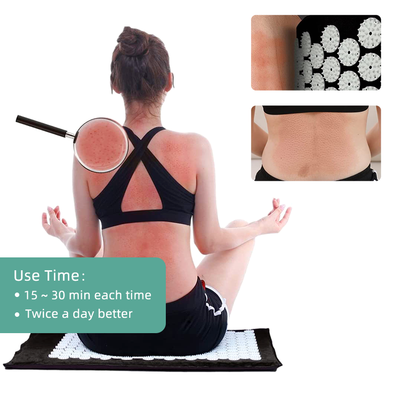 Acupressure Mat and Pillow Set with Bag,For Back Pain Relief & Neck Pain Relief & Muscle Relaxation,Natural Sleeping Aid. Best Relaxation Gift - view 6 of 10