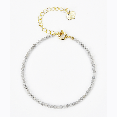 Women's Moonstone Bracelet | Grey Moonstone Bracelet | Velany Store