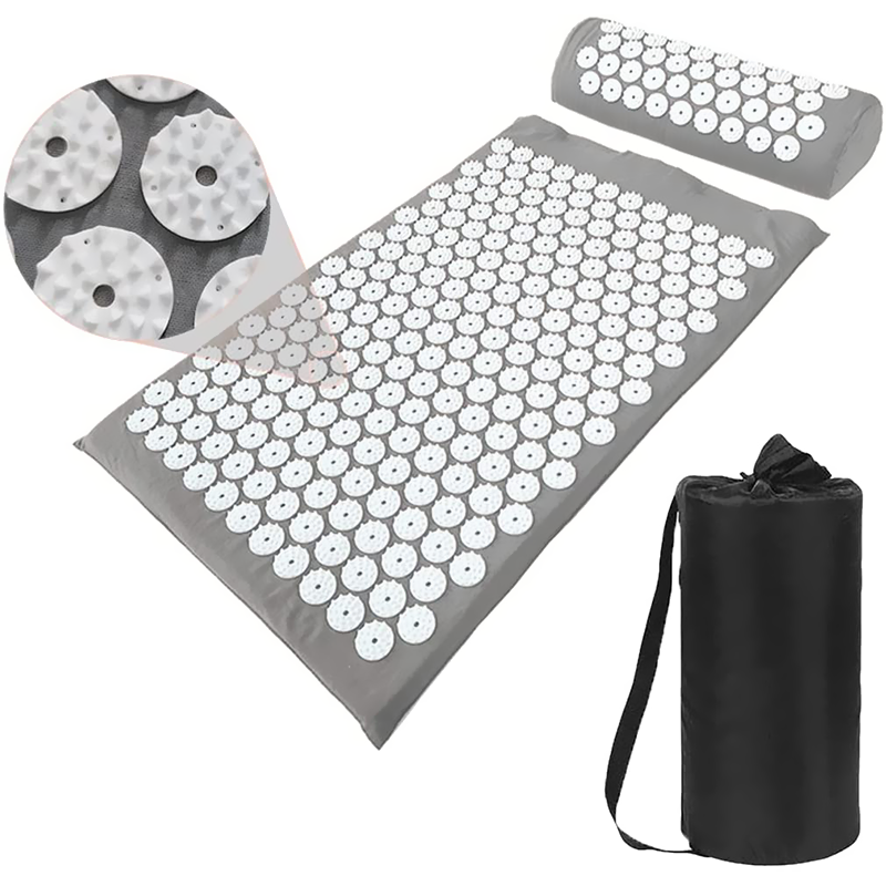 Acupressure Mat and Pillow Set with Bag,For Back Pain Relief & Neck Pain Relief & Muscle Relaxation,Natural Sleeping Aid. Best Relaxation Gift - view 10 of 10